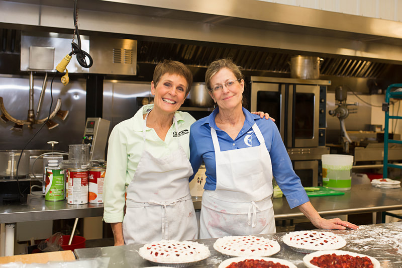Becky Crane and Laura Bale at Crane's Pie Pantry and Restaurant